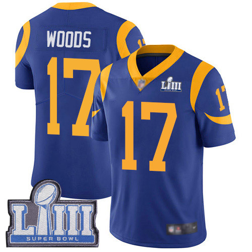 Los Angeles Rams Limited Royal Blue Men Robert Woods Alternate Jersey NFL Football 17 Super Bowl LIII Bound Vapor Untouchable